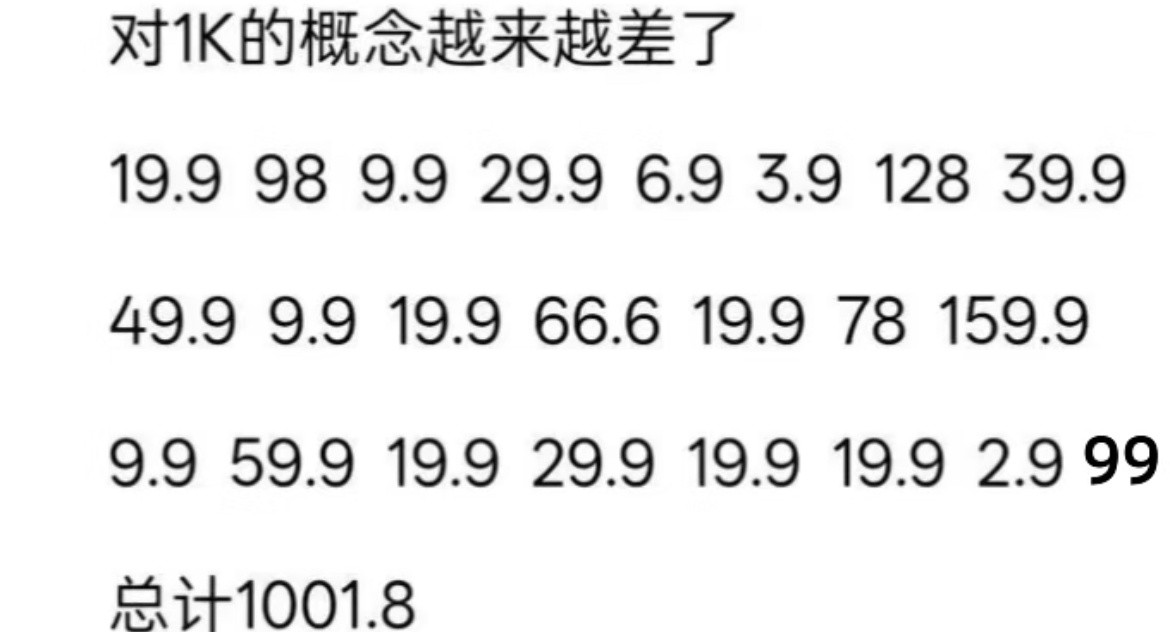 一千块钱的含金量还在上升​​​