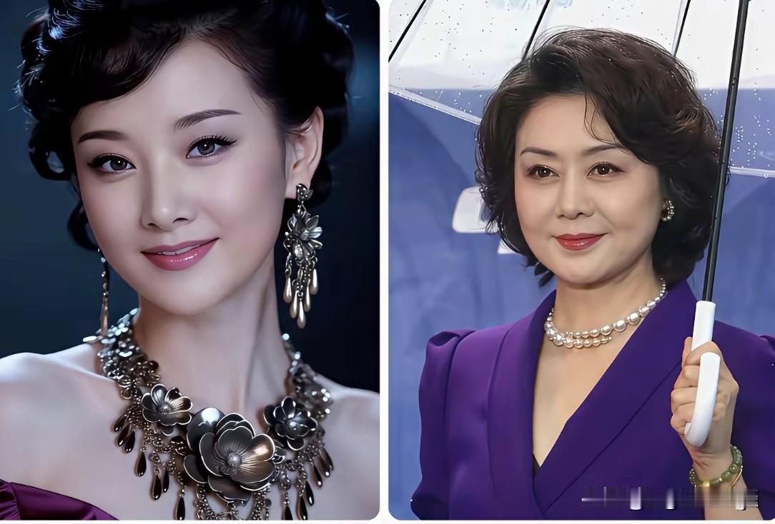 两大东方美人，绝代风华，各有千秋。宋祖英温婉大气，端庄华贵，有着民歌天后独
