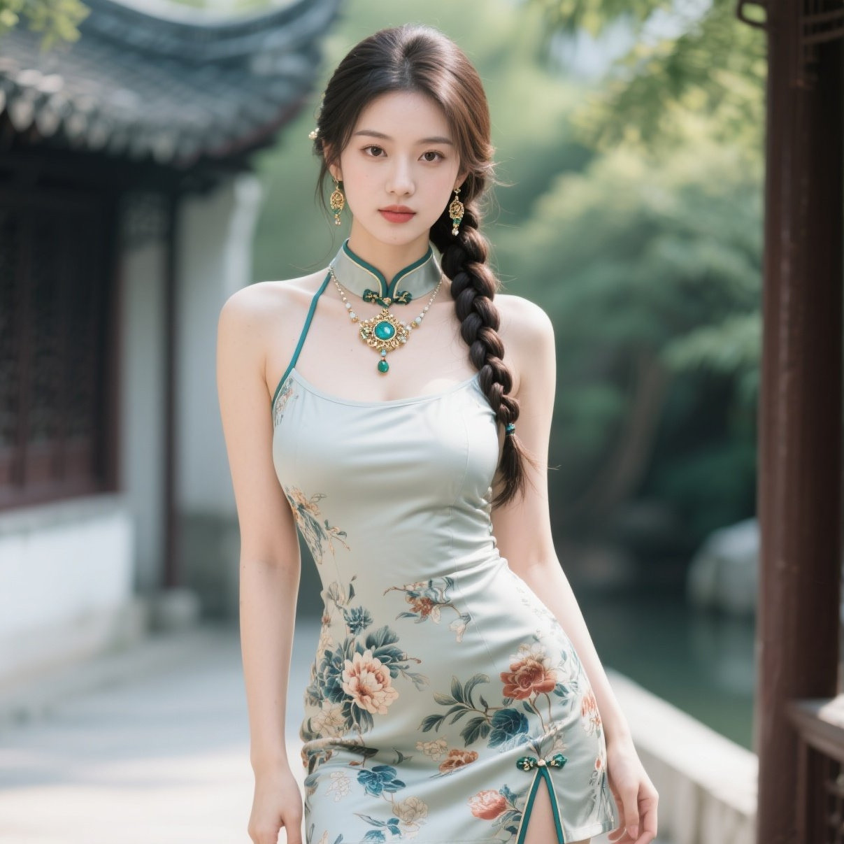 娇媚旗袍衬温柔，丰腴体态最风流