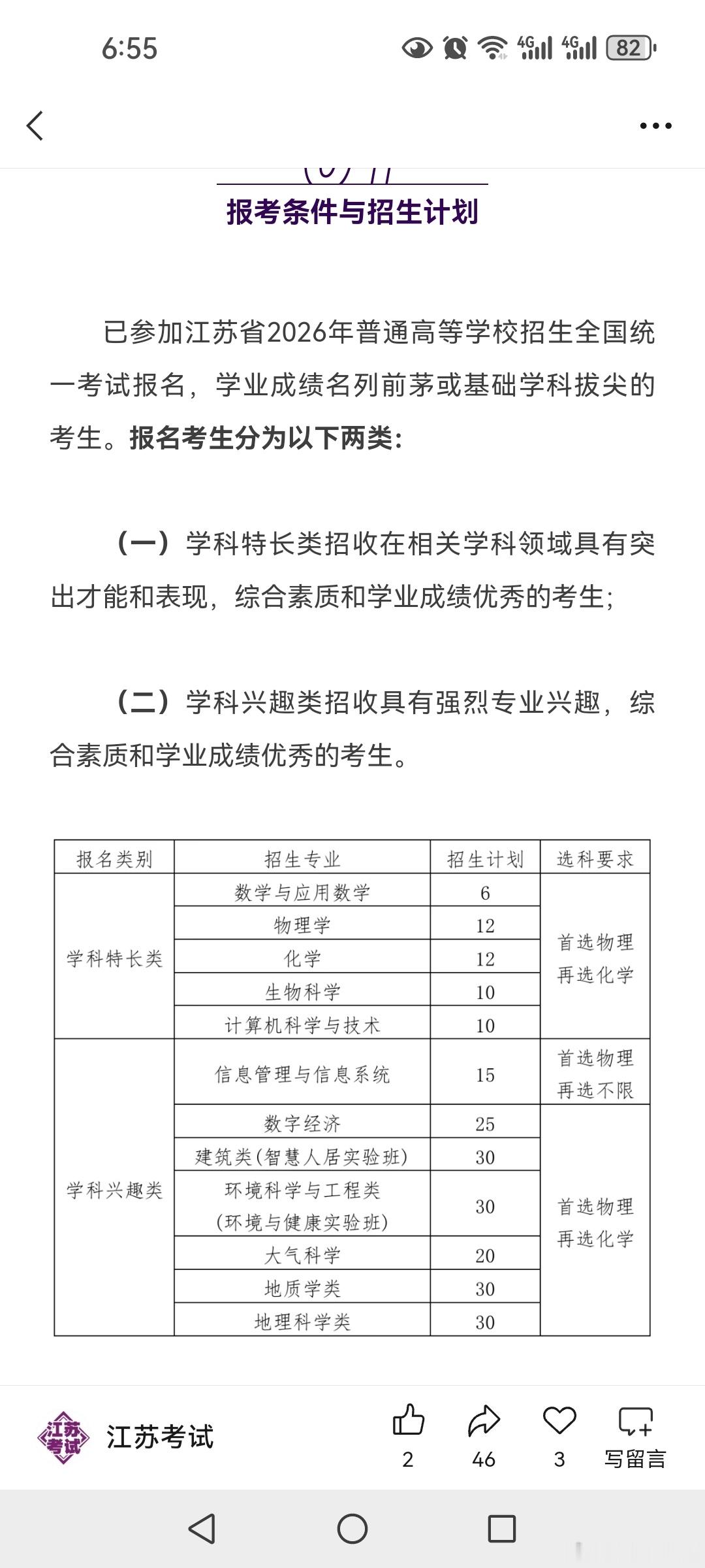 千呼万唤，万人期盼的南京大学综评招生简章终于出来了怎么说呢？一言难尽它分为特长类