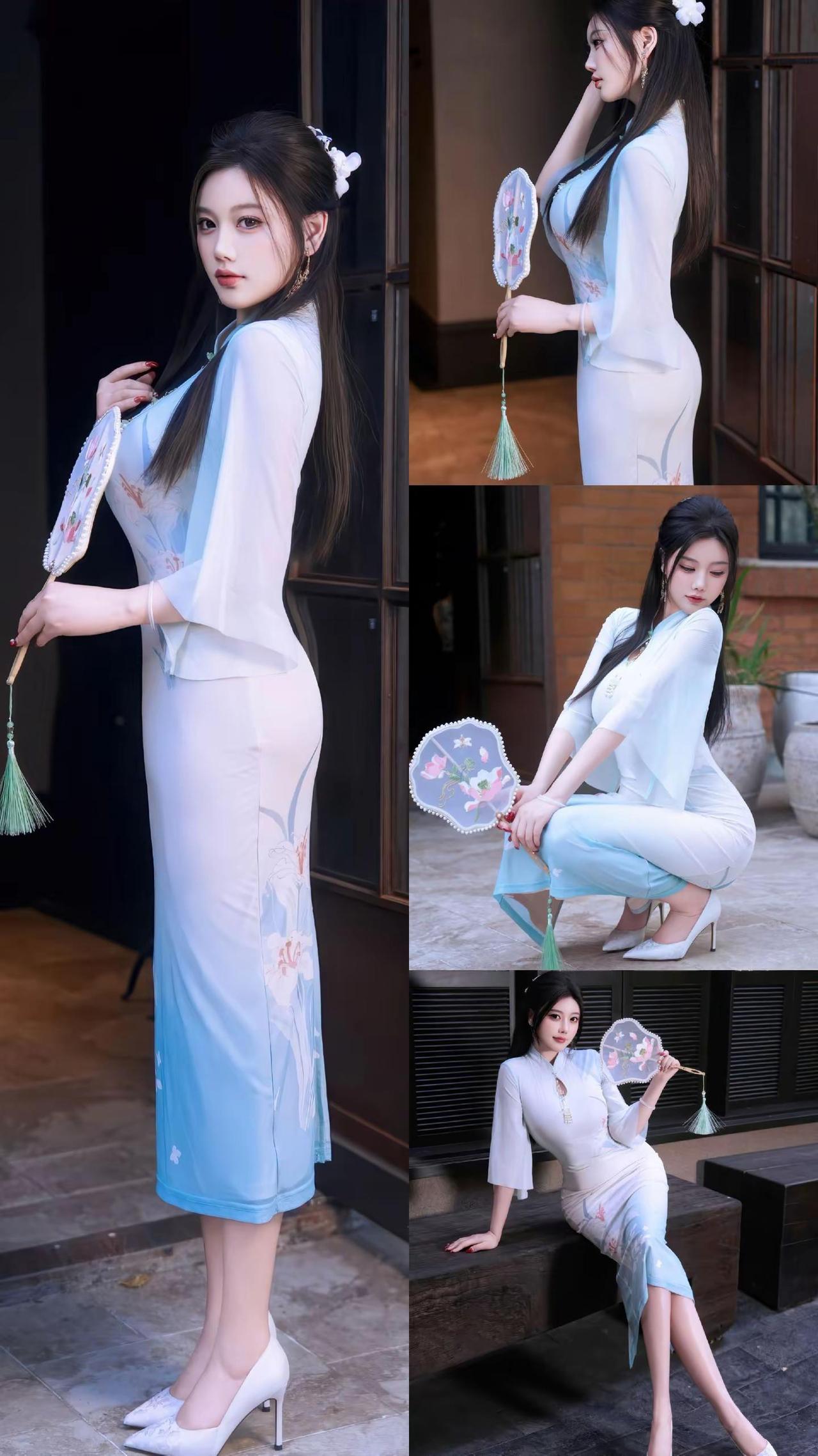 东方古典美新中式旗袍拍照也太美了旗袍摄影东方女性的古典之美古典国风穿搭