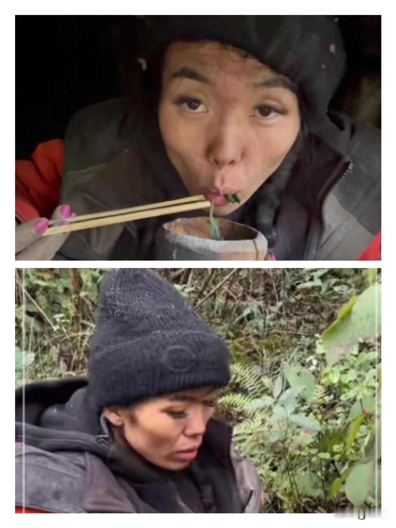 湖南“冷美人”荒野求生18天脱相，这毅力真没女生能比！谁能想到，荒野求生唯