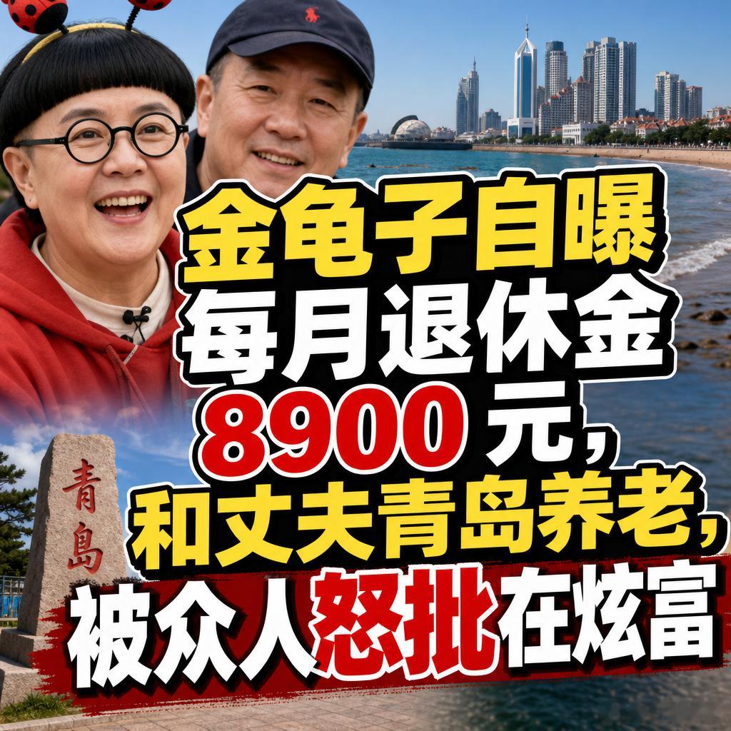 金龟子自曝每月退休金8900元，和丈夫青岛养老，被众人怒批在炫富最近，57