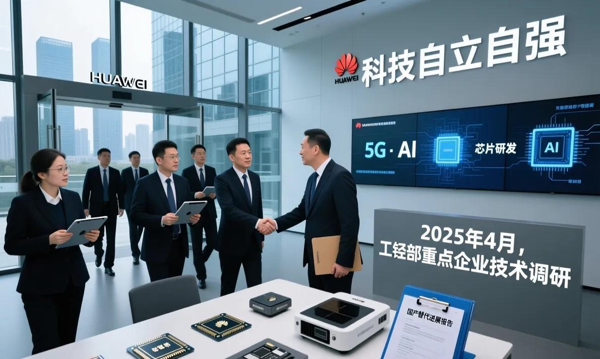 工信部带队走进华为的举动，释放出科技自立进入新阶段的强烈信号。当主管部门主动上门