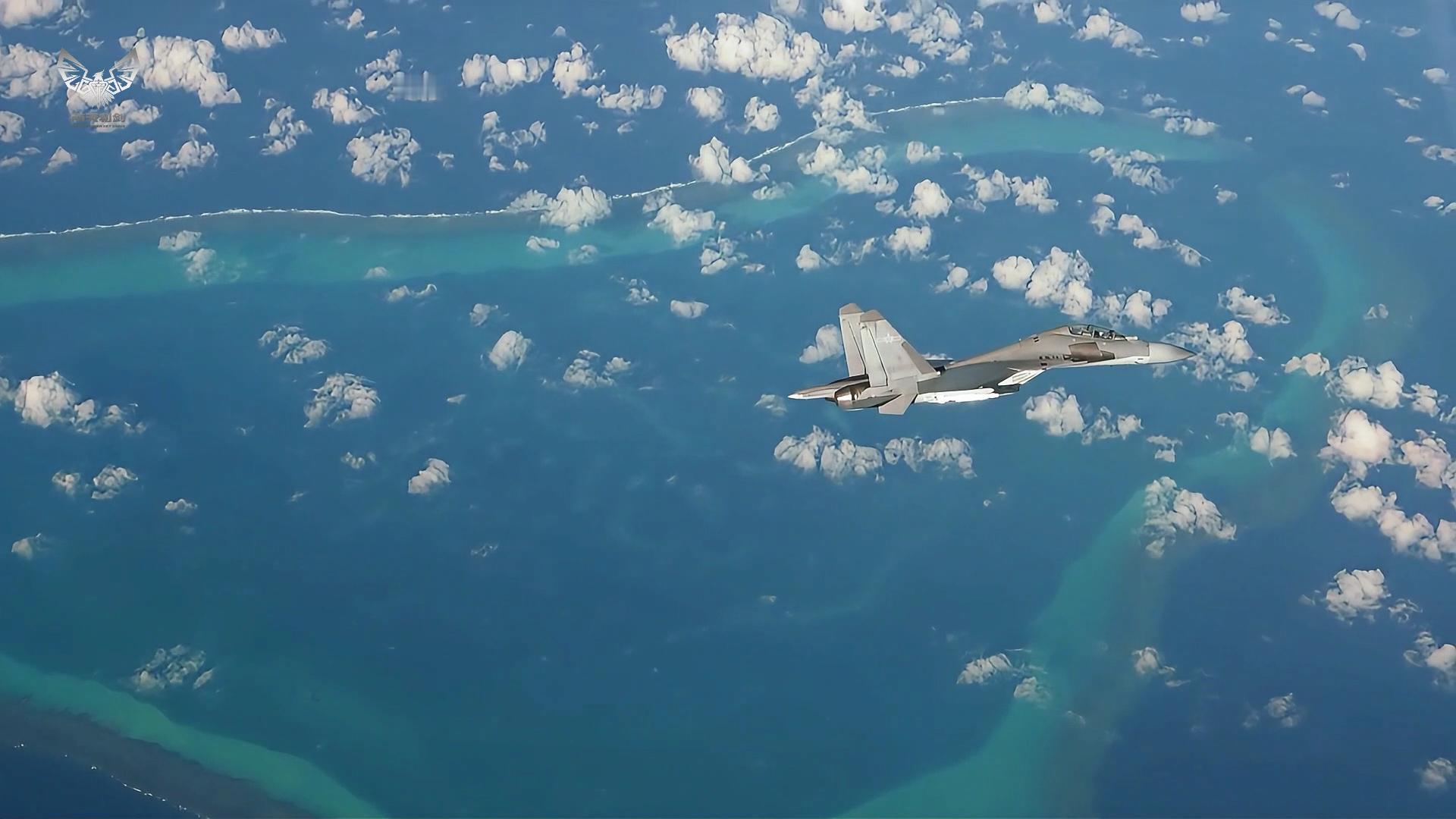 警巡黄岩岛，南空重战侧卫合集歼-16、苏-35、苏-30MKK等，重型机真香（综