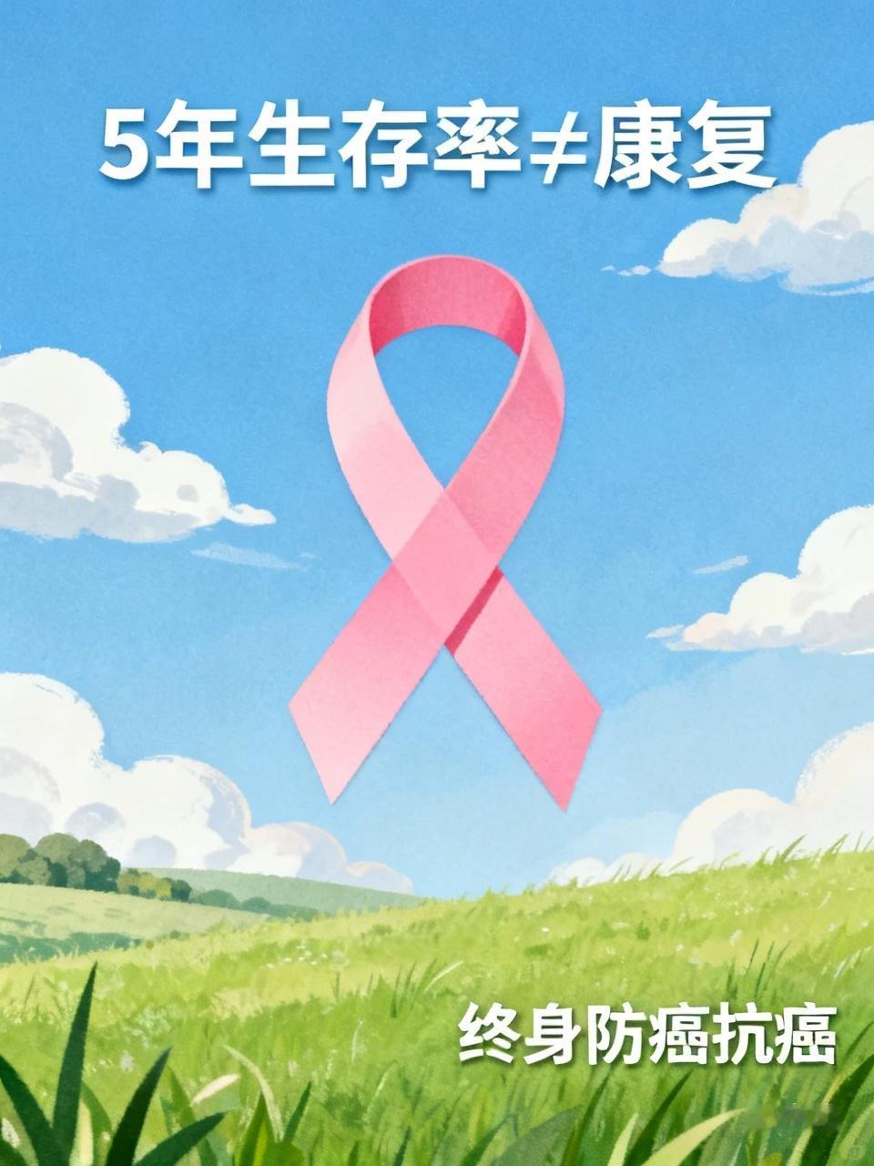 5年生存率，并不是说乳腺癌满5年，就算康复了，也不是说只能活5年。而是医学上为了