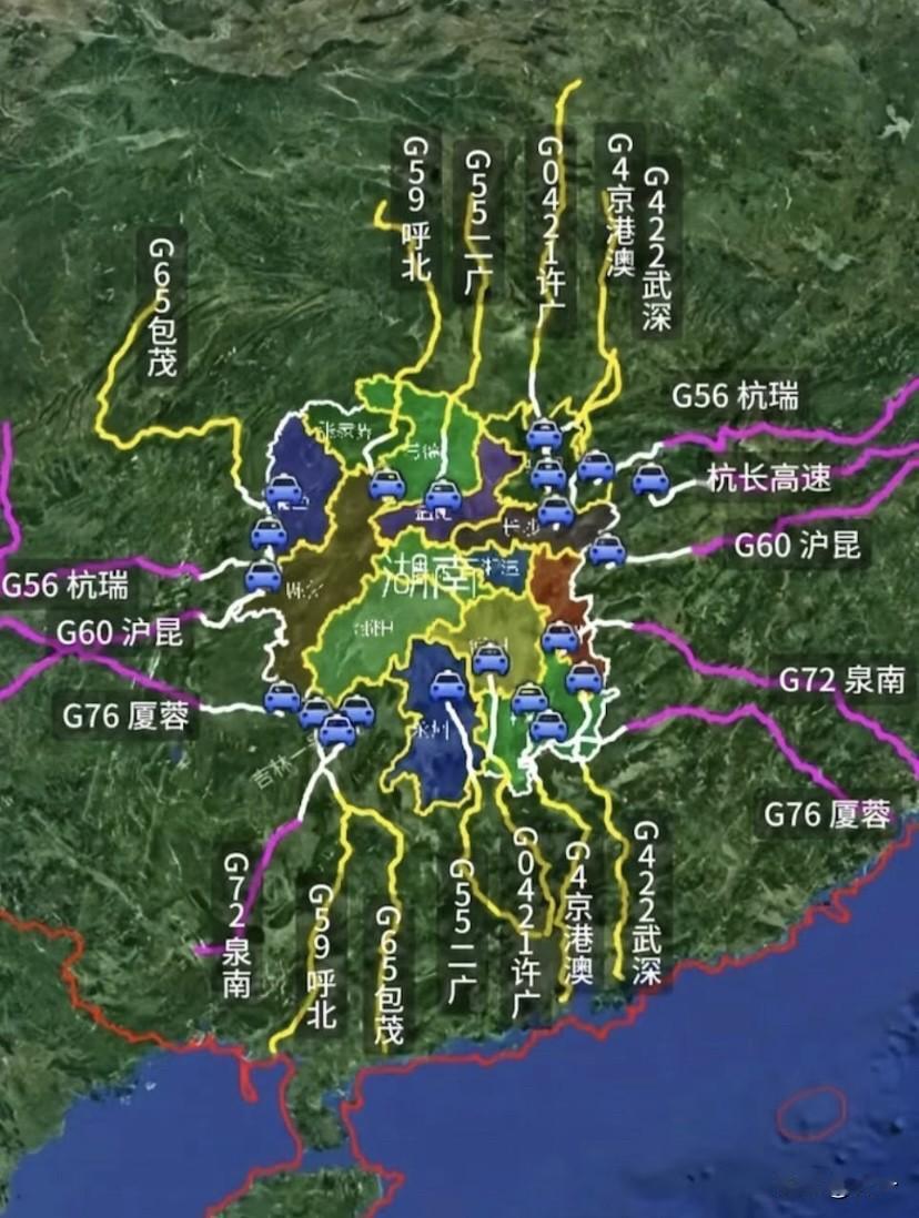 湖南太难了，堵车每年都要上热搜，你也不看看有多少条重要高速经过湖南，看看你回家走