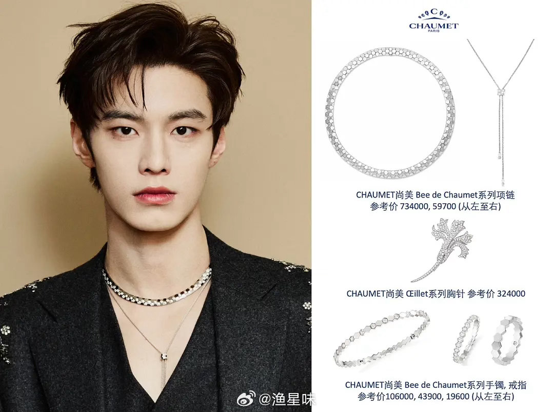 鱼烧最近参加活动戴了两次顶奢珠宝尚美是借的吗品牌还蛮大方的