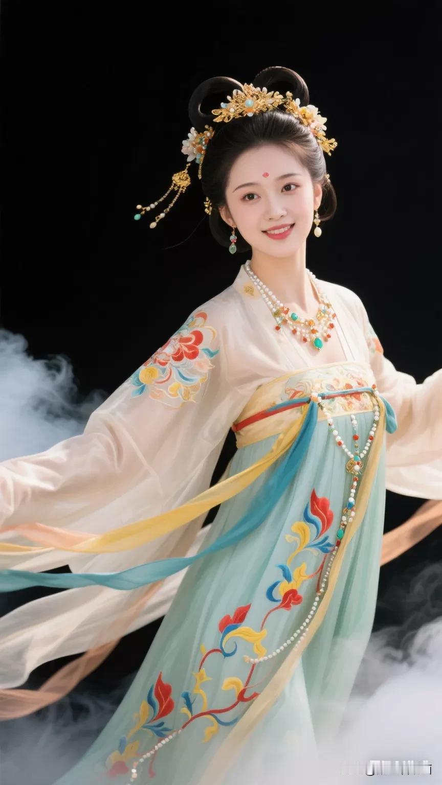 花钿美人笑，云鬓玉簪香。张立启原创书画AI作品古仕女发髻集锦首发第500期张立