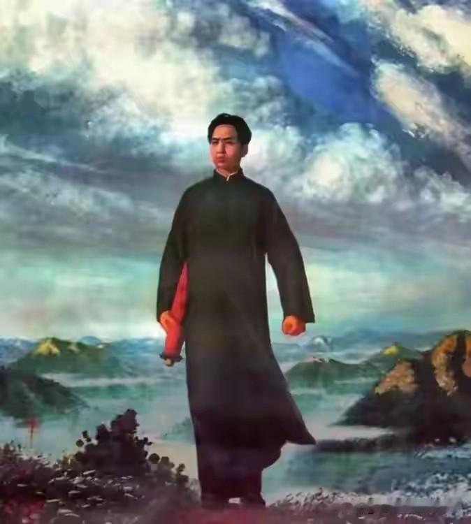 伟人毛泽东主席在17岁时（1910年秋）离开家乡韶山，前往湘乡县立东山高等小学堂