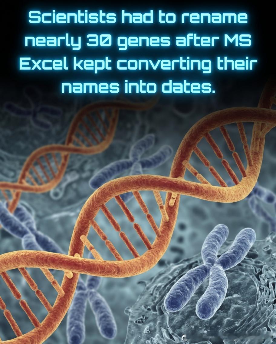 由于微软Excel总是自动将人类基因名称转换为日期，科学家被迫重新命名数十个