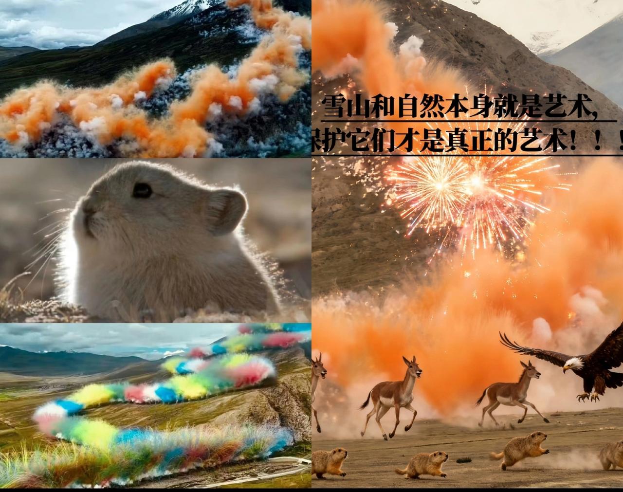这场喜马拉雅烟花秀最无辜的不是蔡国强也不是始祖鸟，而是0那里的野生动物。