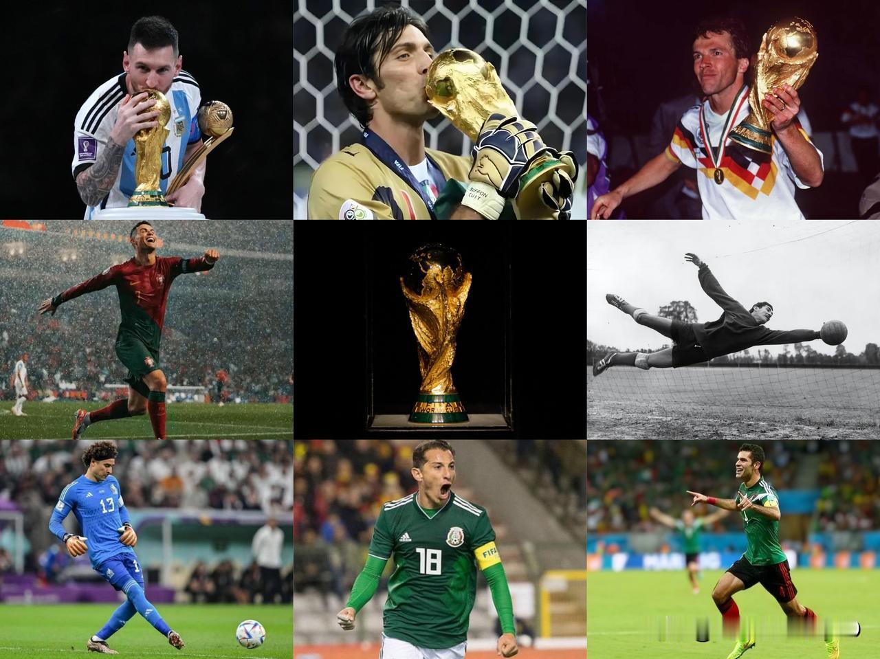 连续参加5次足球世界杯，全世界只有8个人做到过。最后3个人有望第6次参赛！