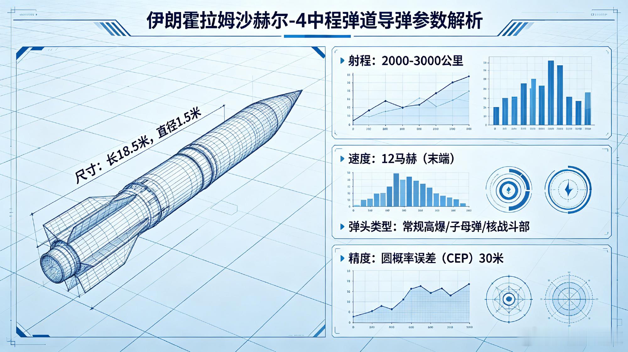 🚨 霍拉姆沙赫尔-4：伊朗最狠的"反击王牌" 13米弹体，1.5吨弹...
