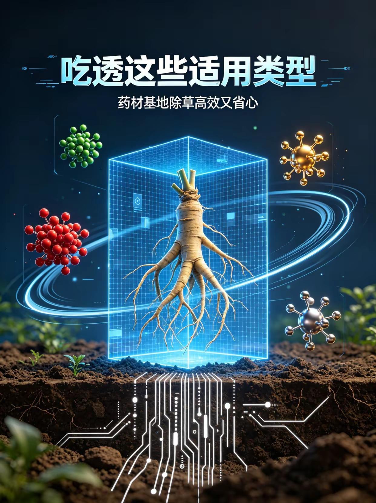 吃透这些适用类型，药材基地除草高效省心！。药材基地除草剂