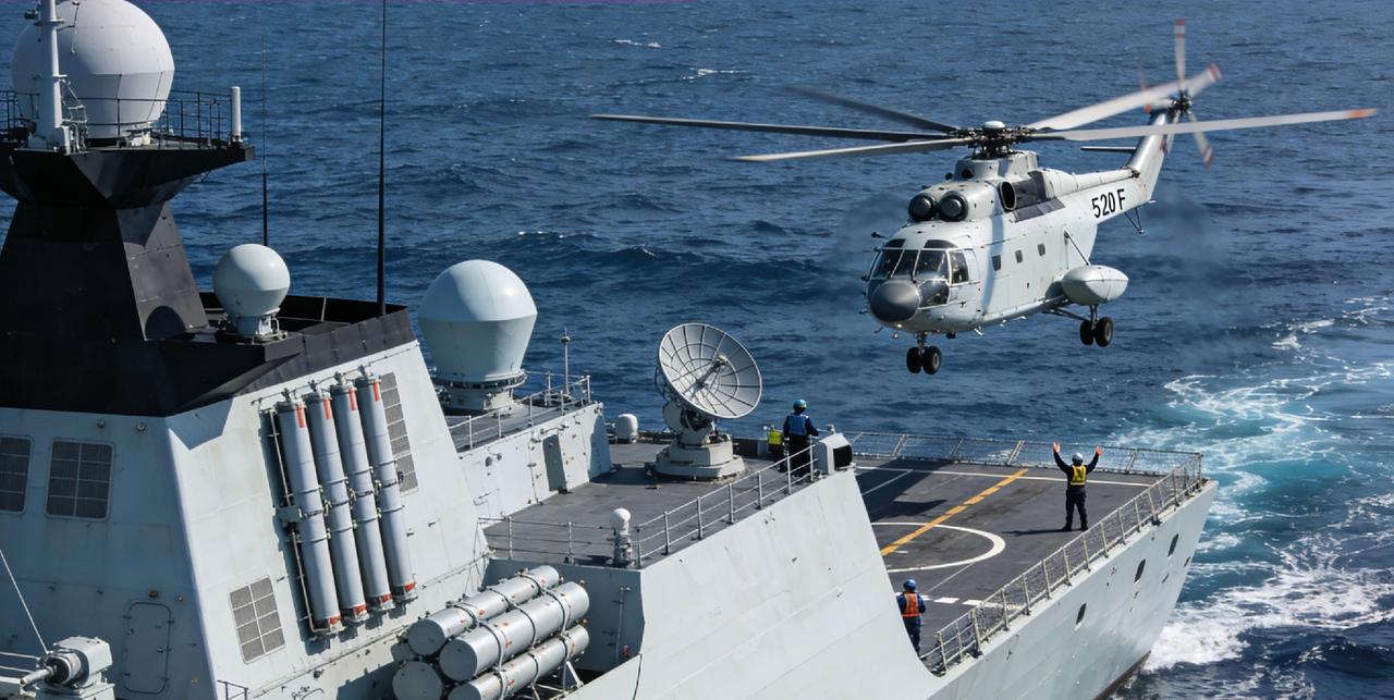 海军052D型导弹驱逐舰又上新2026年初，海军052D型导弹驱逐舰再添新