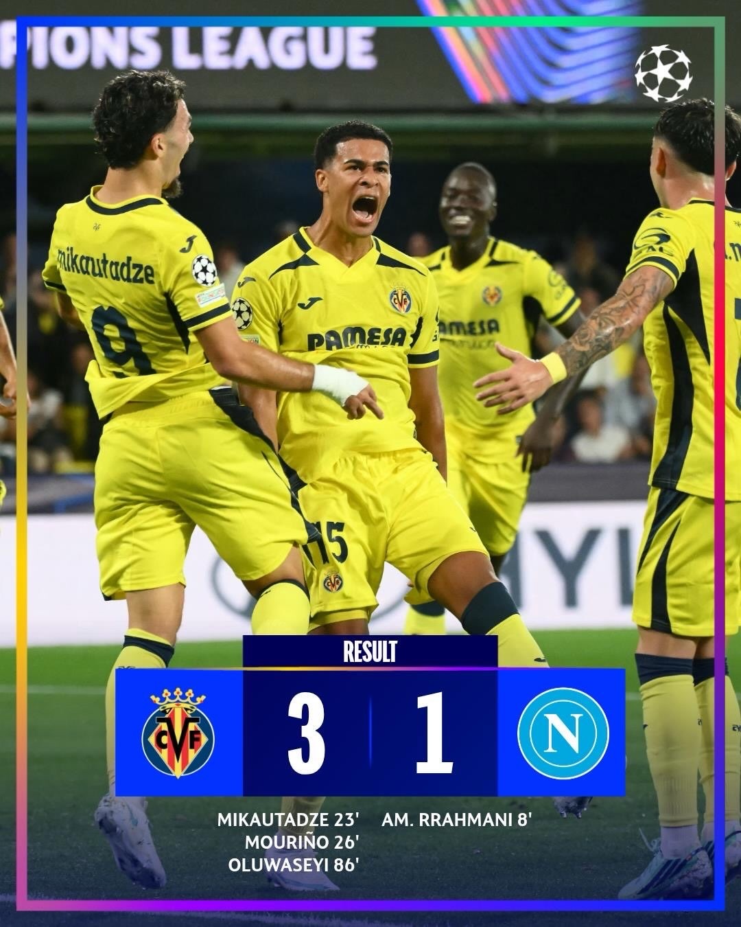 ⚽欧冠小组赛多场对决尘埃落定，豪门有喜有惊，冷门频出🔥奥利塞扔球砸人染红加拉