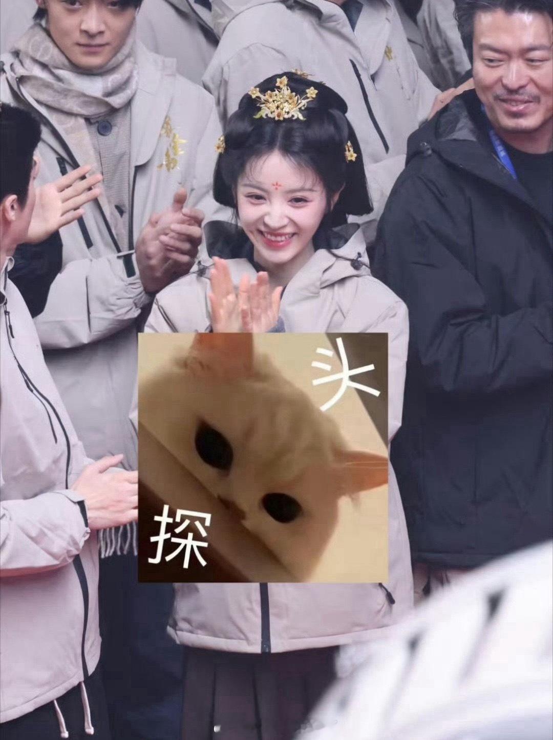 田曦薇《嫁金钗》的开机路透图，造型看起来如何？