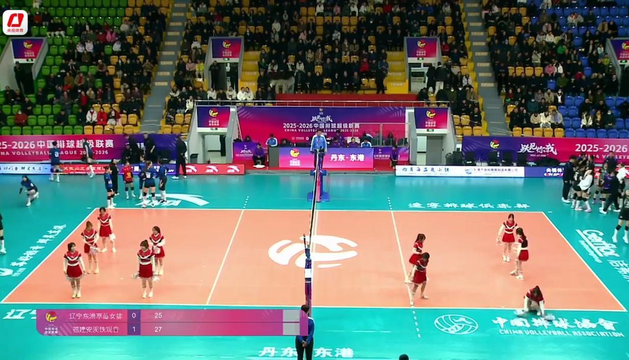 【女排超级联赛】第九轮:辽宁——福建:实时战况:1月1