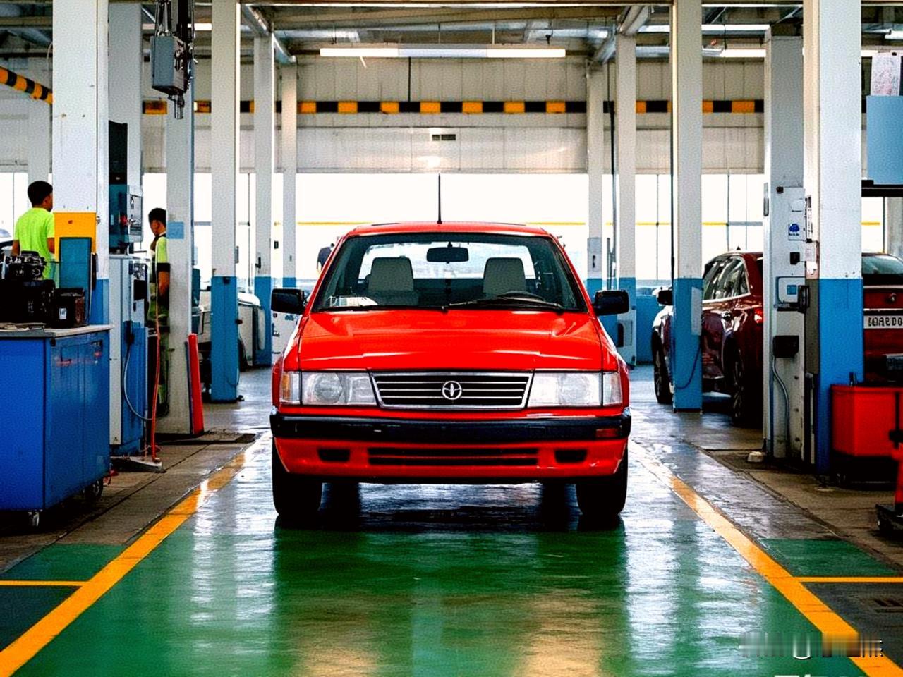 小车年检因前轮两胎花纹不一致受阻。开了11年的车又到了一年一检的时间窗。为了确保