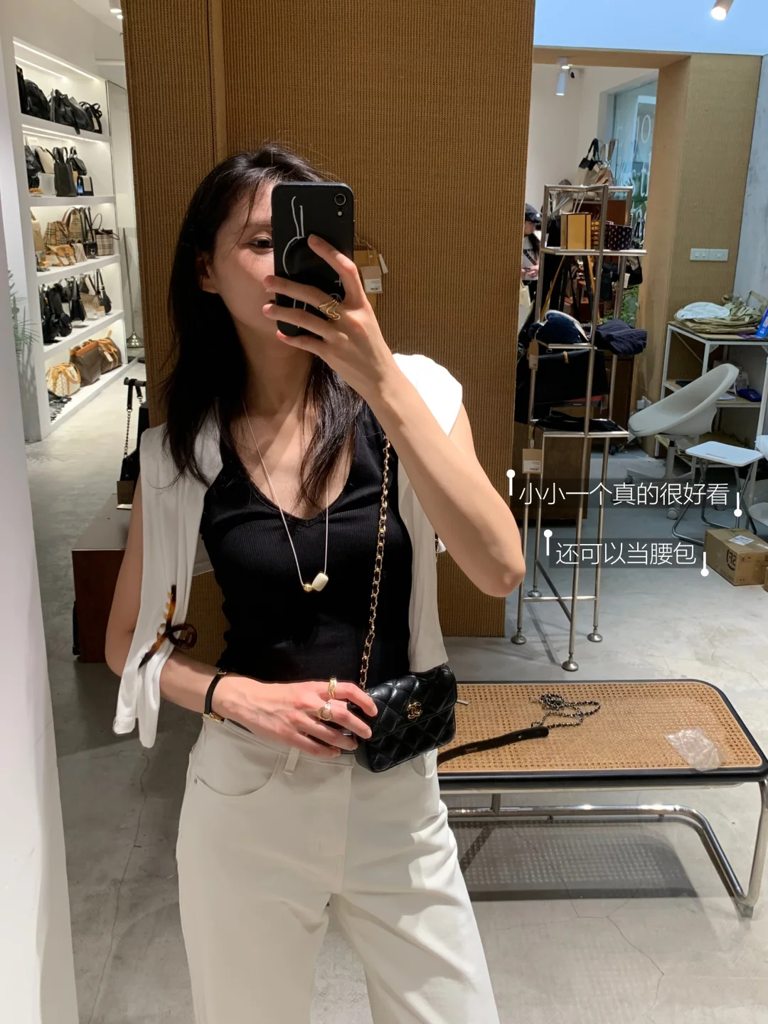 Chanel这个中古迷你包包也太有味道了！！