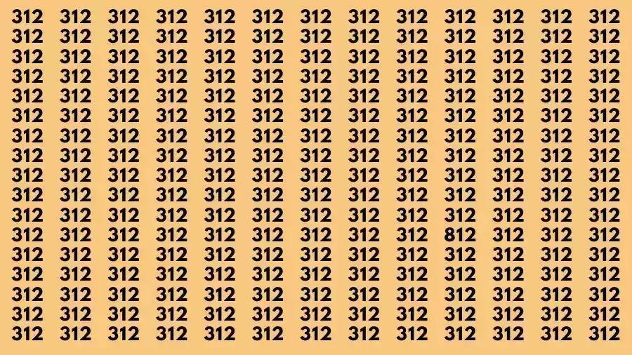 准备好迎接一场专注力与眼力的双重考验了吗？在密密麻麻的812个数字中，藏着一