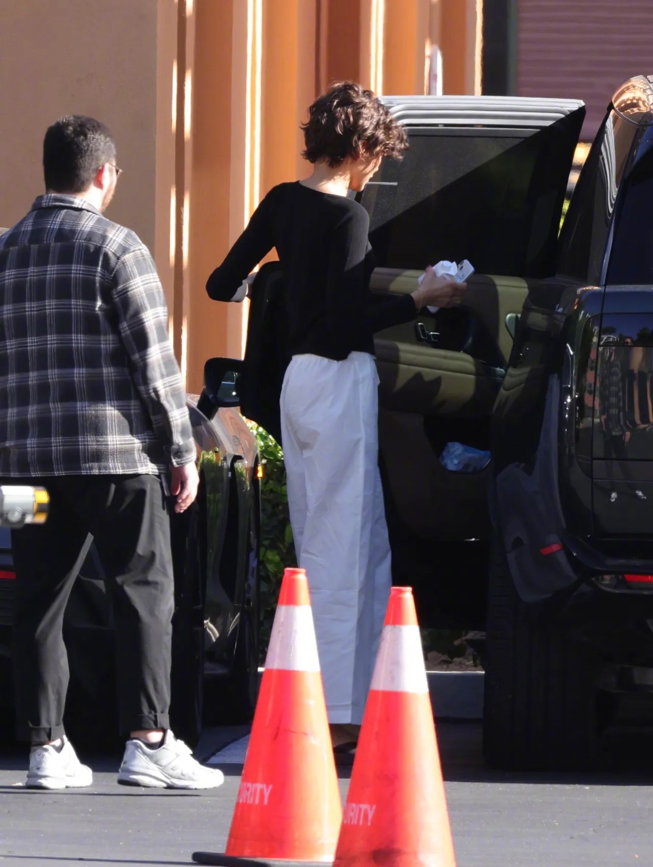 新婚夫妇赞达亚和汤姆·霍兰德在洛杉矶外出吃In-N-Out汉堡被拍。不知怎么