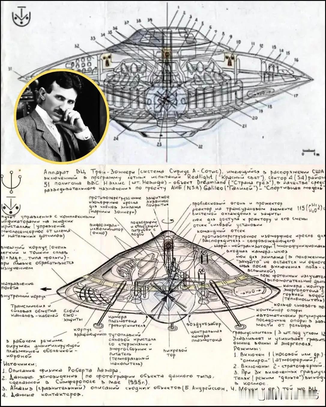 尼古拉·特斯拉是否在外星人的帮助下设计了不明飞行物？1928年，他为他称之为世界