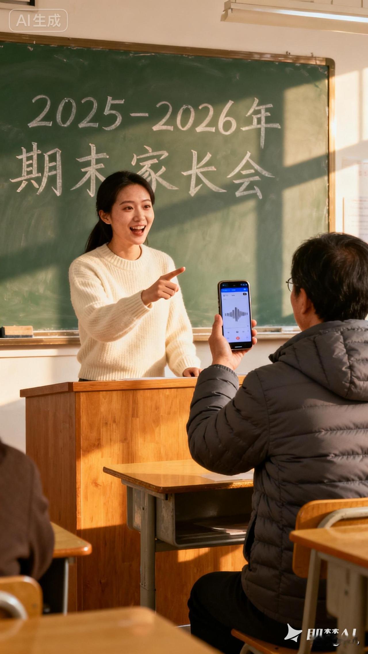 我被家长“套路”了。昨天开完家长会，有一个家长站起来问：“老师，孩子玩手