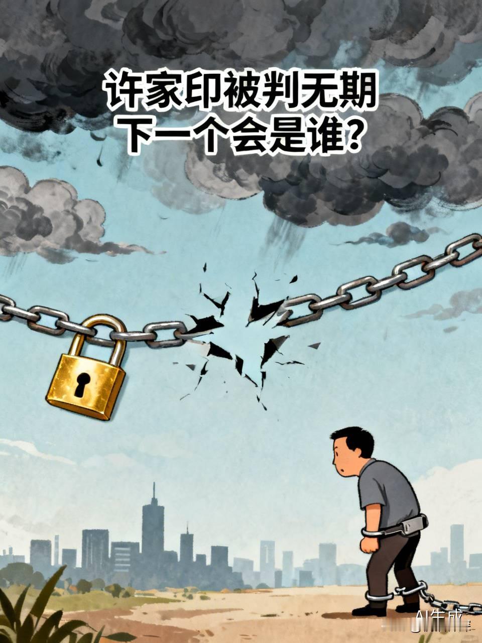 许家印被判无期，不知道谁会是下一个许家印？皮带哥的结局终于来了：无期徒刑。从中国首富到阶下囚，恒大2