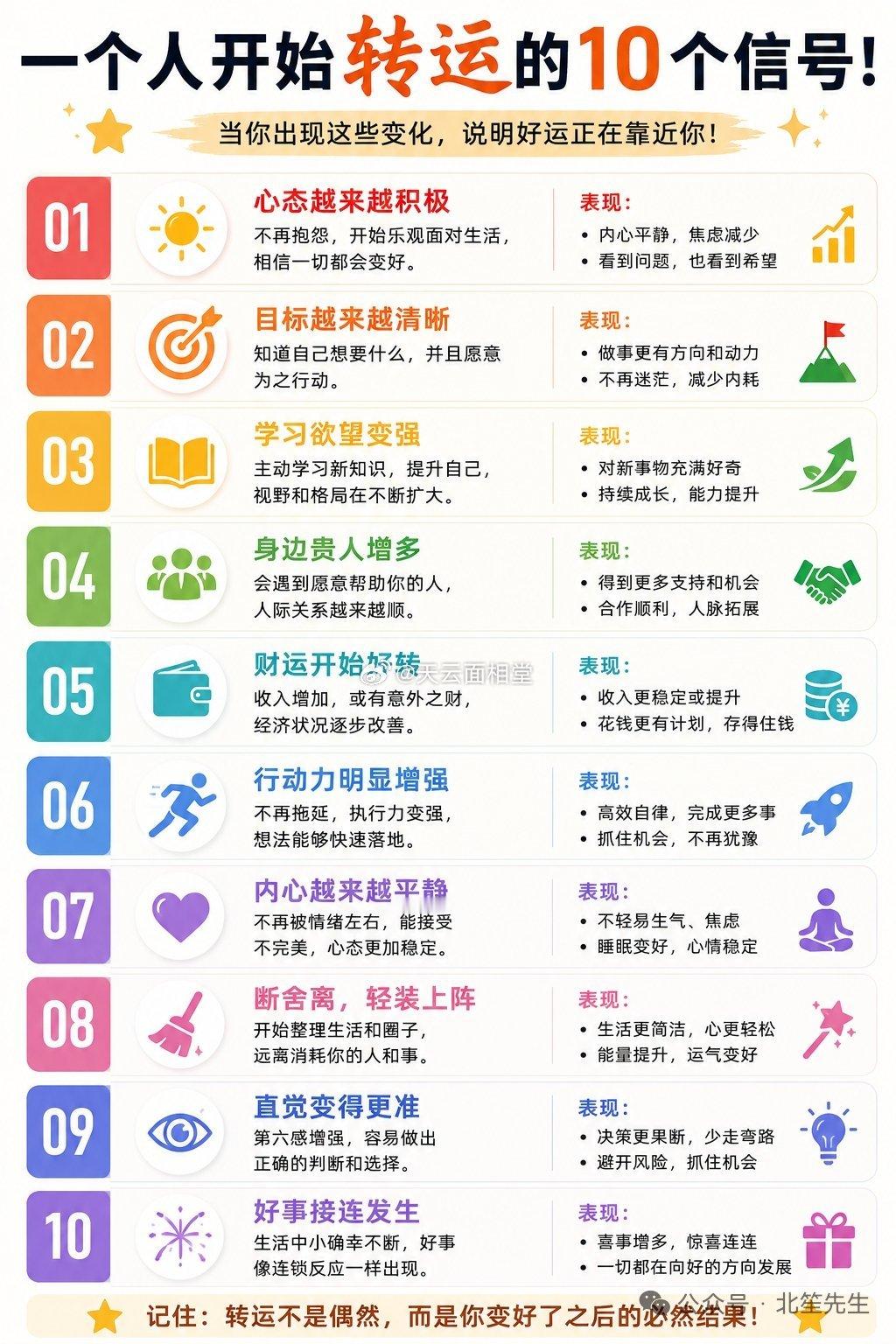 一个人开始转运的10个征兆