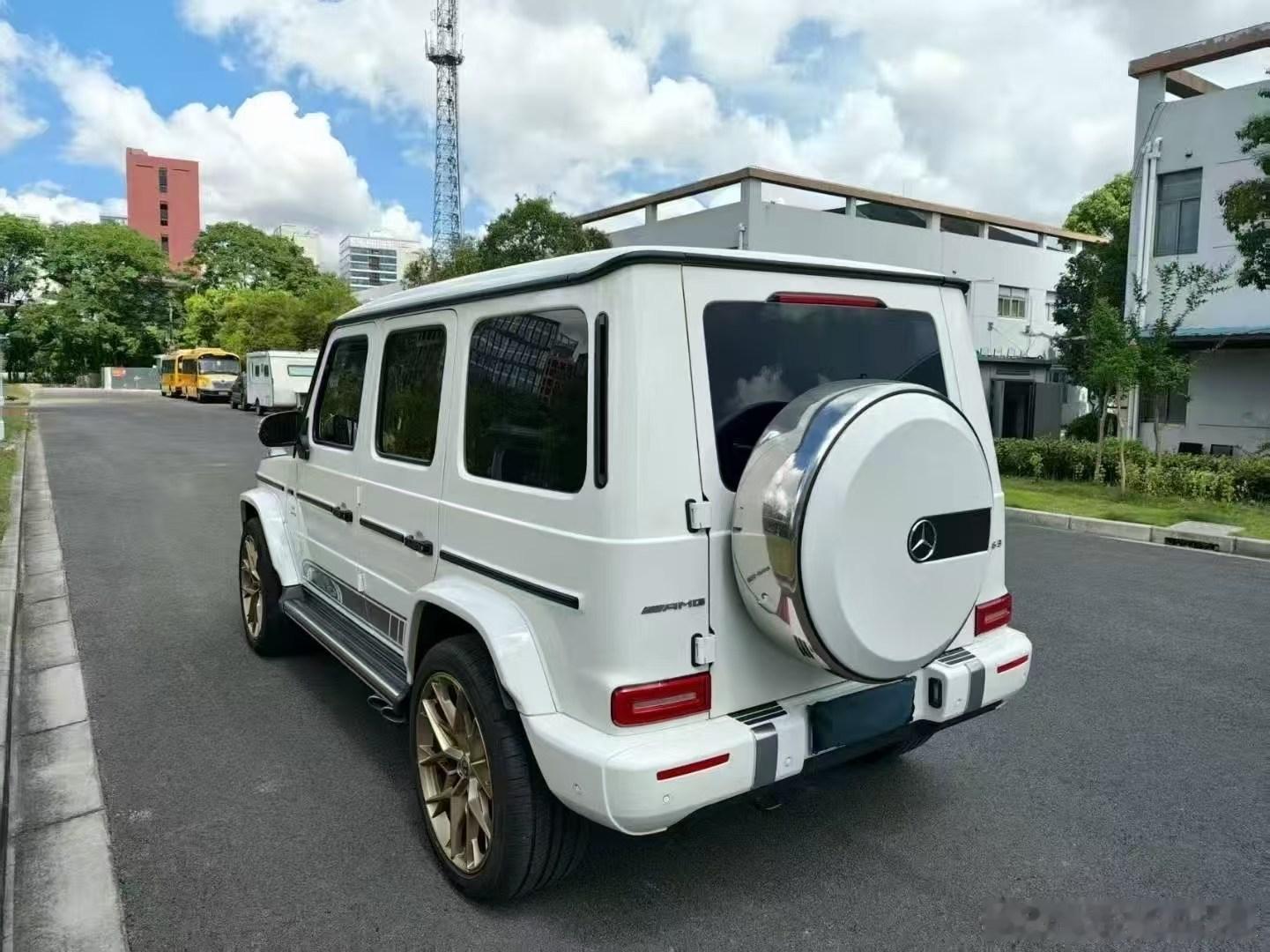 奔驰G63AMG白外红内，升级HRE轮毂​​​