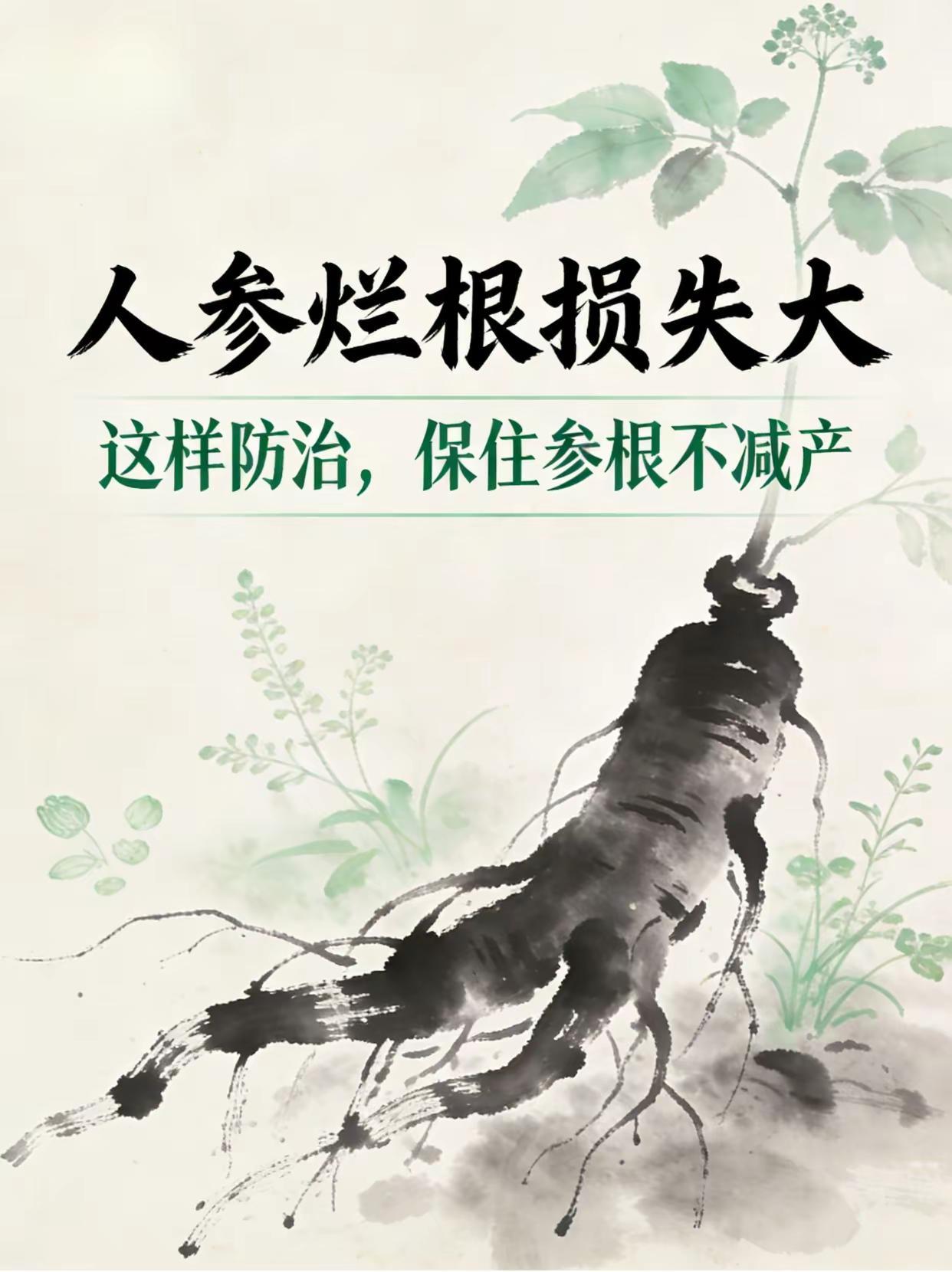 人参烂根损失大，这样防治保住产量！。人参种植药材种植