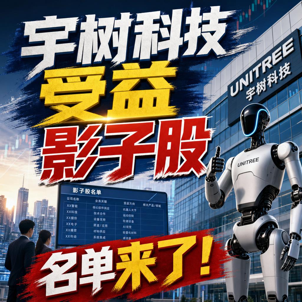 宇树科技受益影子股名单来了！很多人以为宇树上市，最赚钱的是那批打新中签的散户。