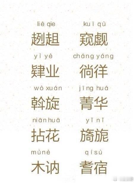 学习时间，100个常见又容易读错的字词！！！