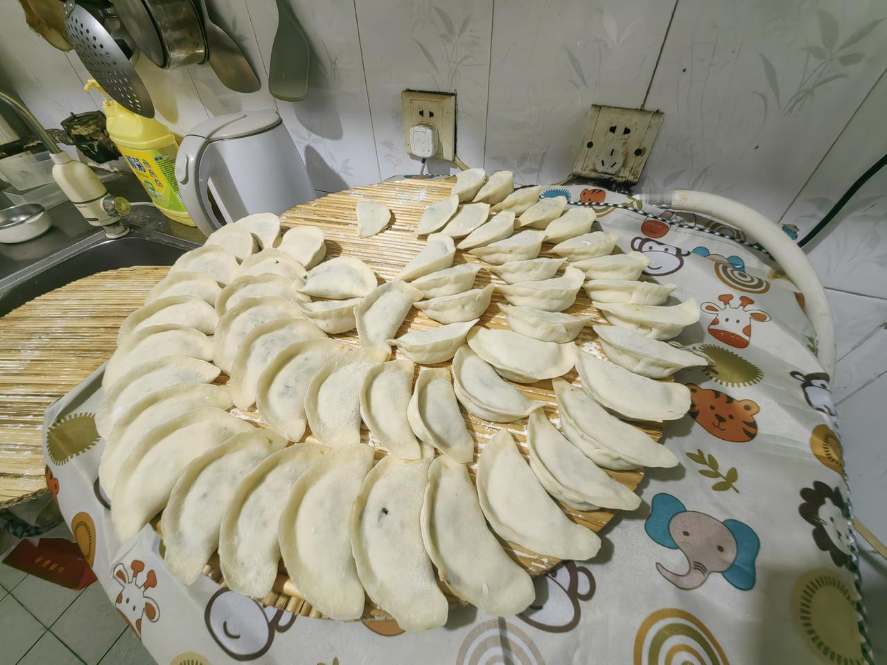 今天是冬至，按照我们当地的习俗，今天是吃饺子的日子。恰好今天是我的生日，应该吃