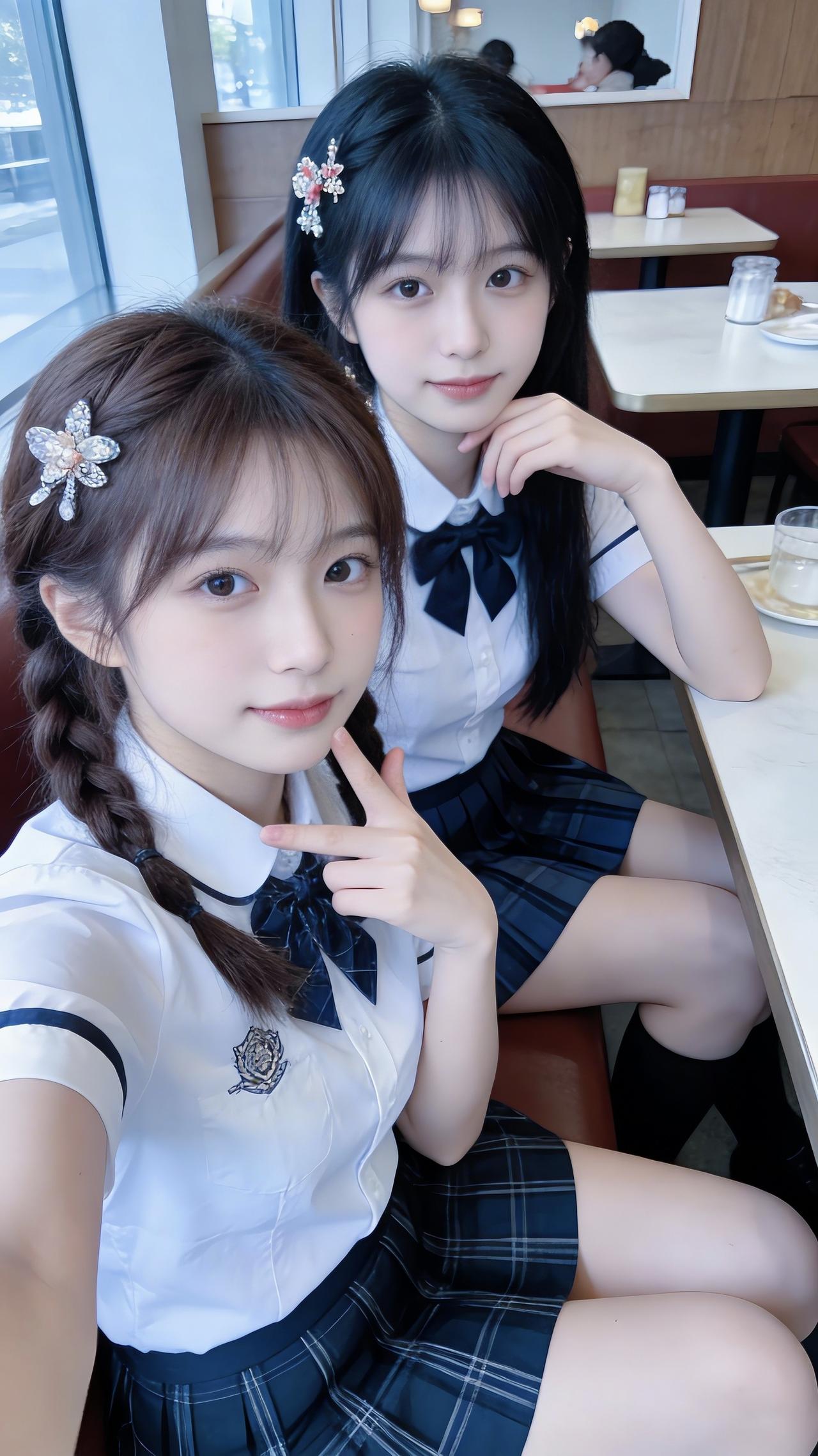 甜妹美女可爱随拍甜美女生