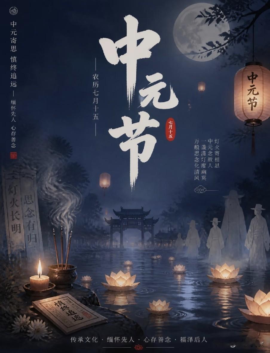 中元节早上，第一件事别忘了，抓一把米撒门口，保家宅安宁农历七月十五中元节，