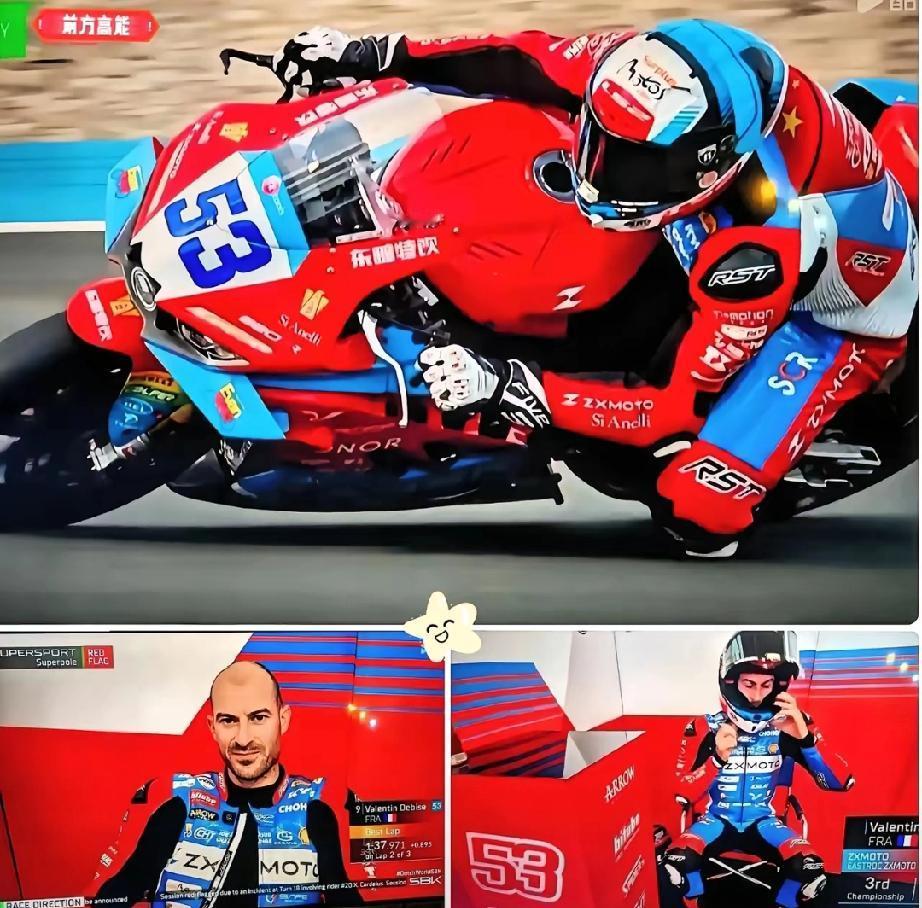 昨晚WSBK荷兰站的排位赛，真是让人看清了什么叫“大力出奇迹”。​法国车手瓦伦