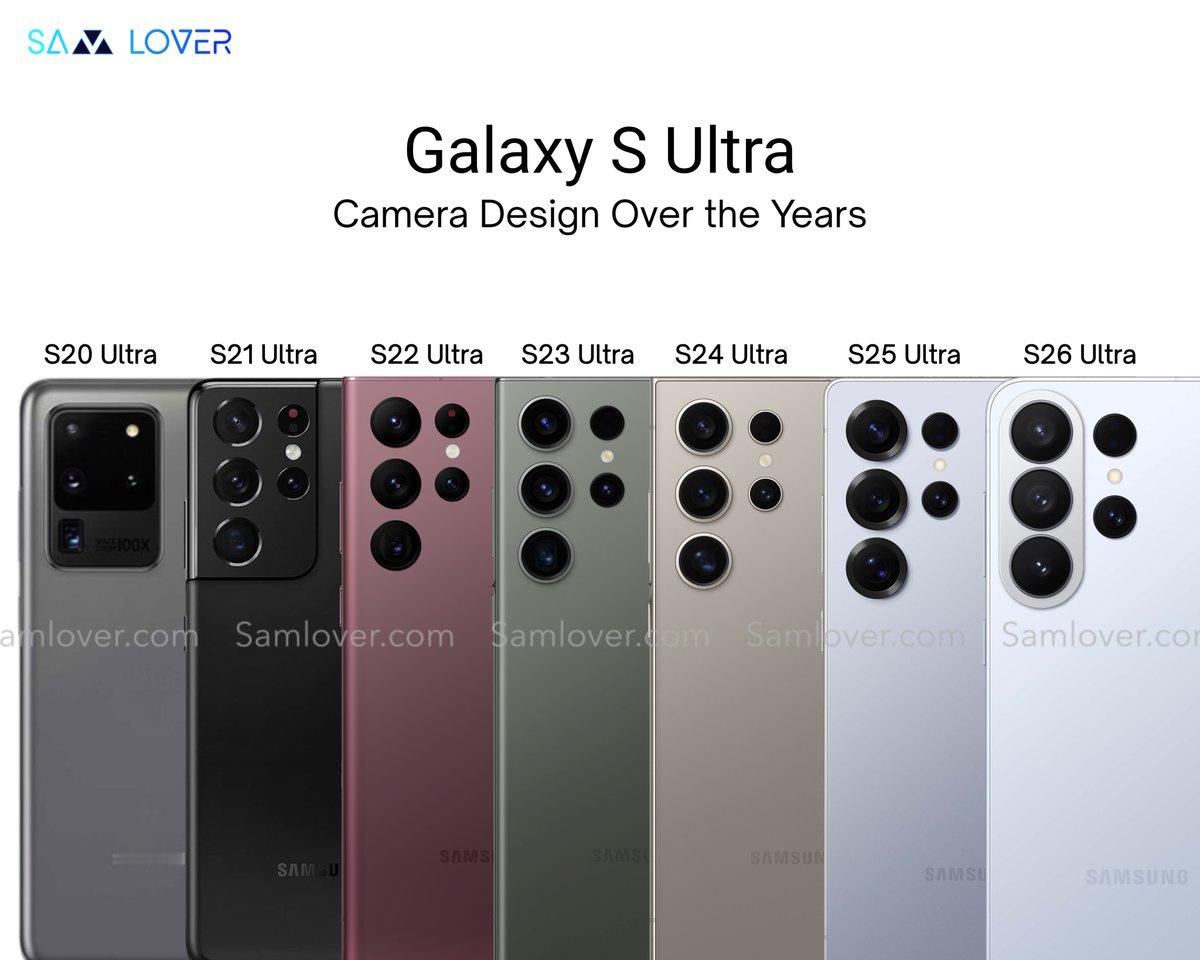 三星S20Ultra到S26Ultra，摄像头排布就没变过，哪个是你的菜？