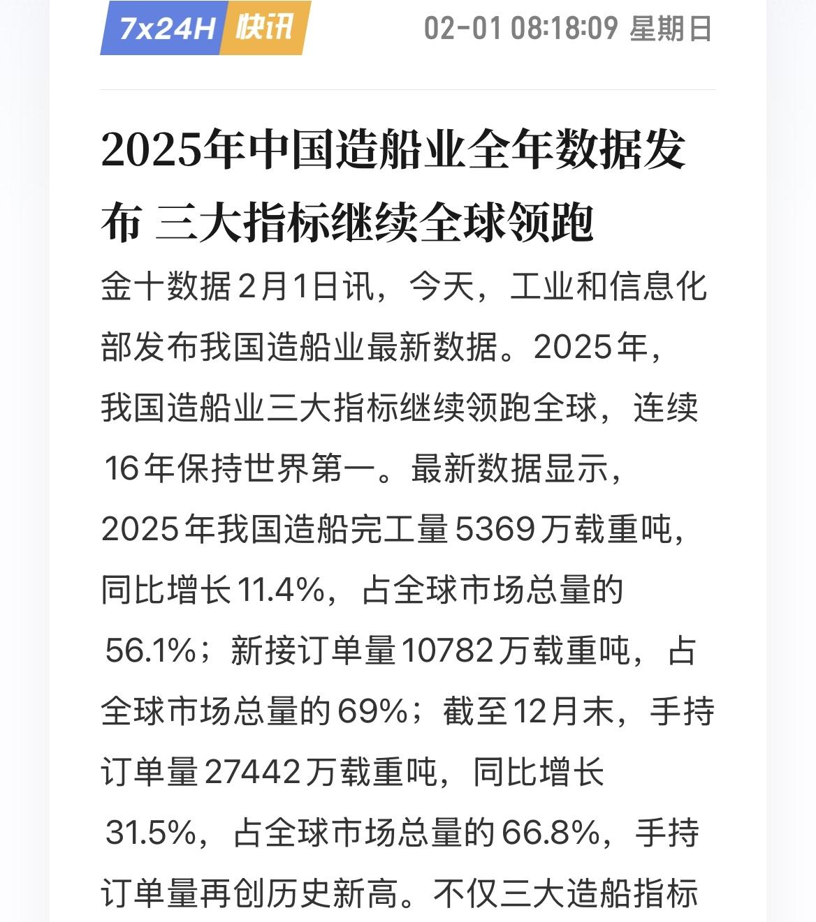 我才发现原来我们的造船业这么牛逼，却似乎没怎么被人关注！2025年我国造船完
