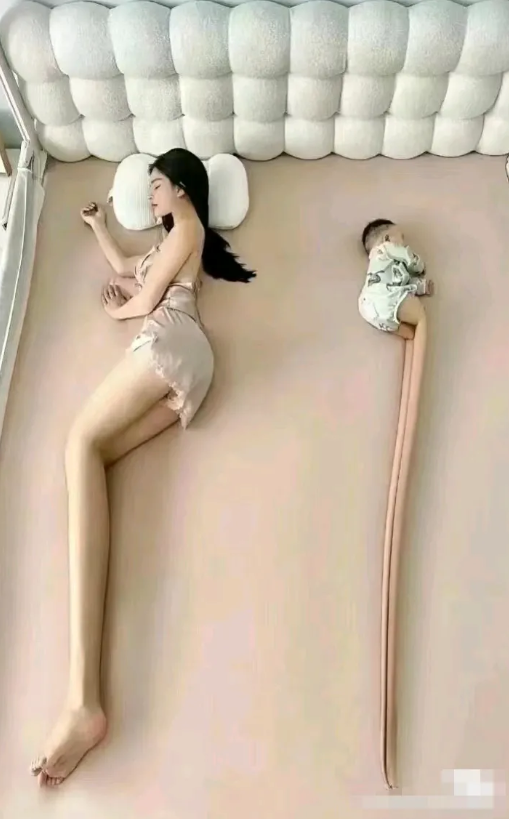 为了妈妈的大长腿，你就委屈一下吧！