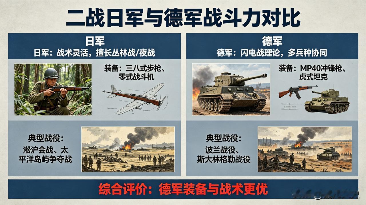 二战日军与德军谁厉害单纯比拼单兵勇猛并不客观，二者整体战力差距明显。德军拥有成熟