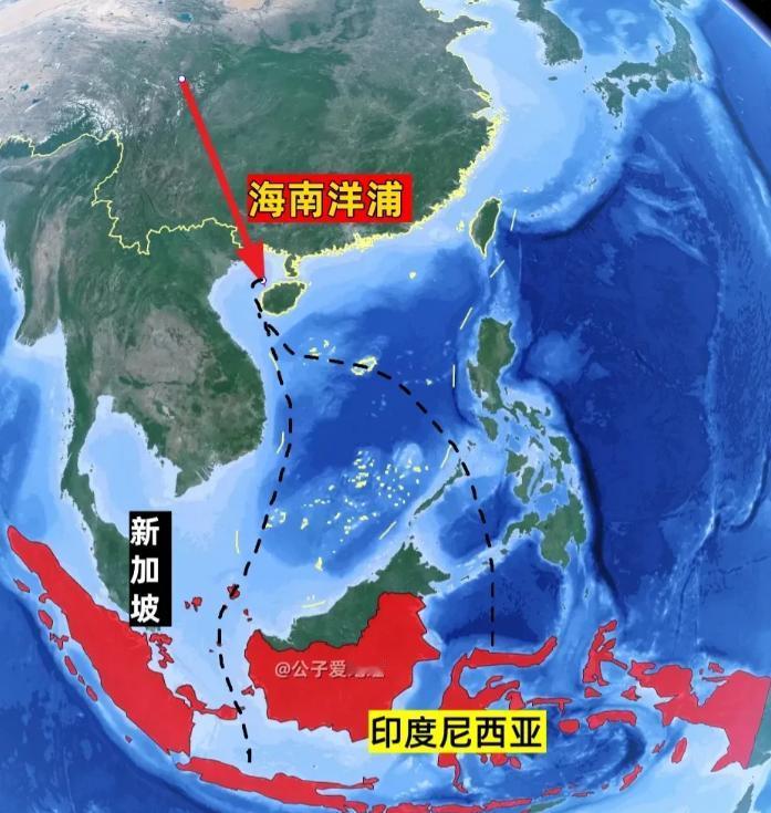 印尼货轮集体改道中国海南！印尼的货轮自8月以来陆续向北拐了个大弯。这个举动，直接