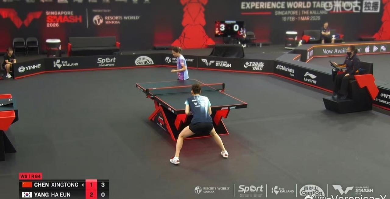 好意外！0-5开局，陈幸同🇨🇳输了首局！第一局陈幸同🇨🇳6-11不敌