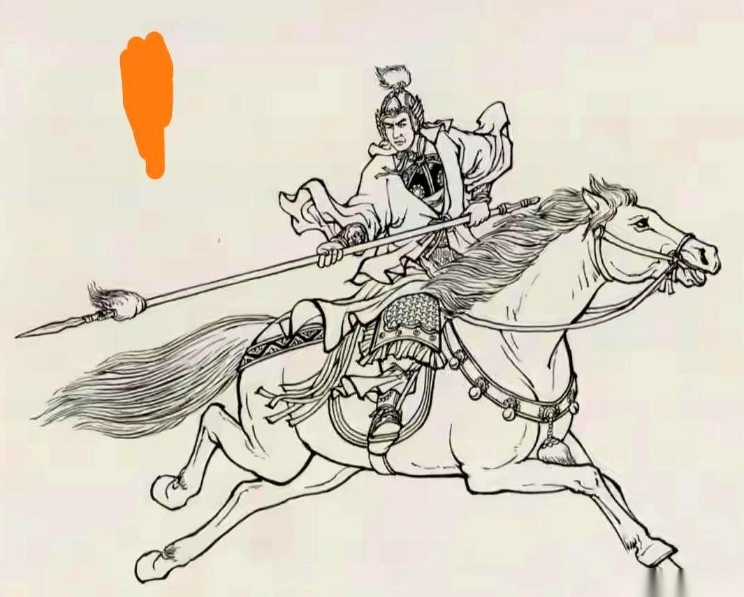 有人画了一幅古将图，就一眼，整个屋里的空气都跟着沉了下来。金盔金甲，胯下一匹青
