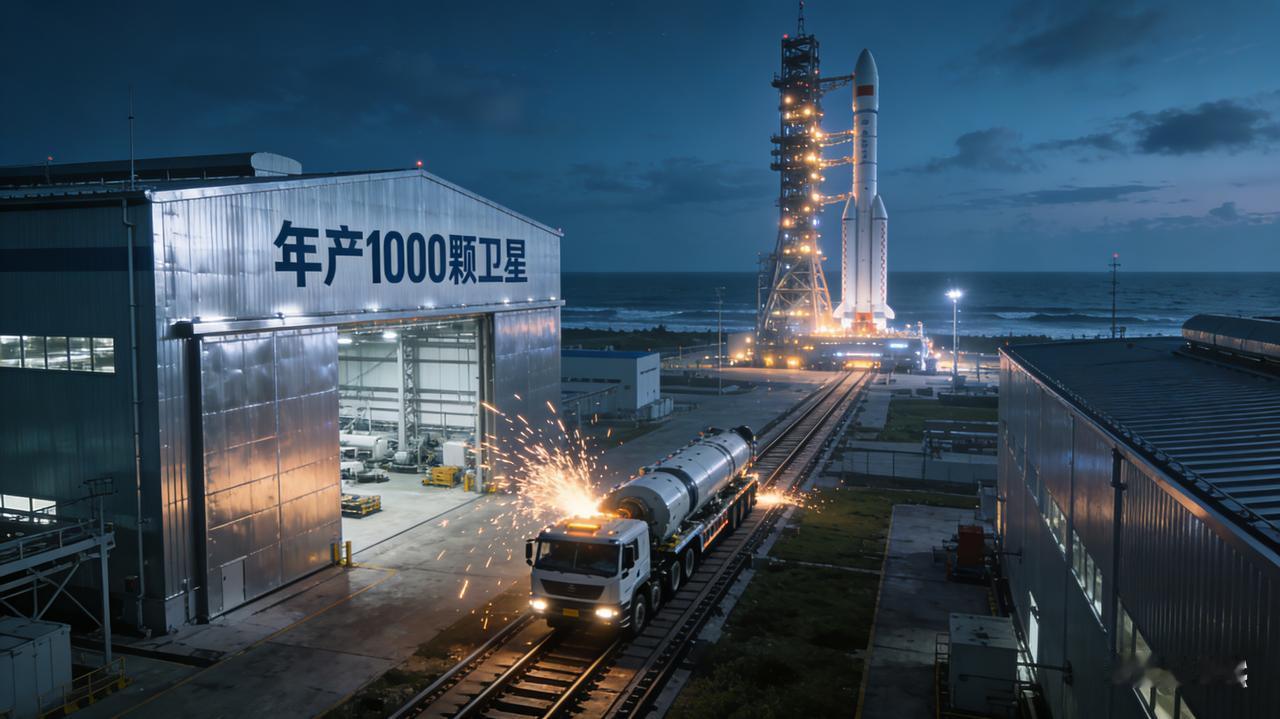 🚀年产1000颗！中国卫星“超级工厂”点火，45分钟直达发射塔！海南文昌