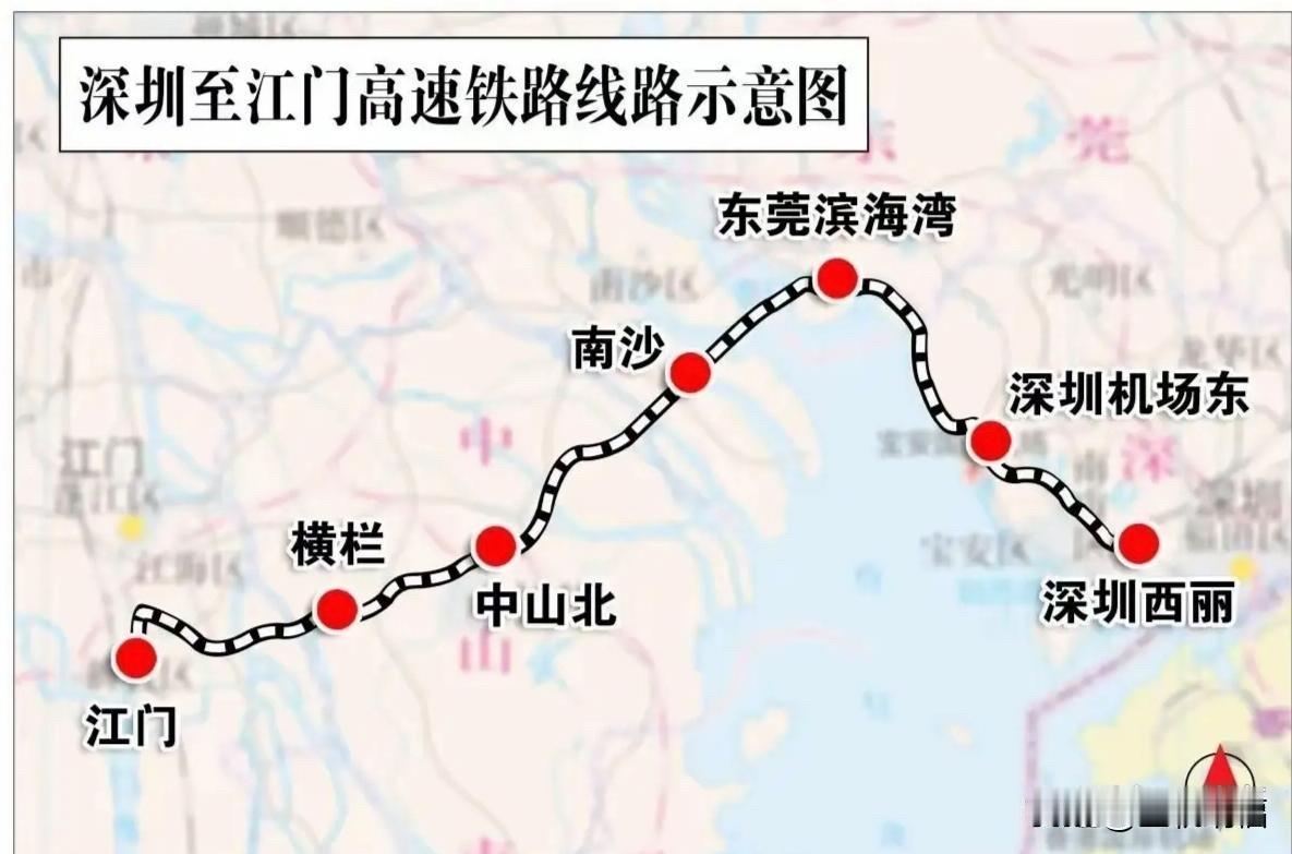 深江高铁最终还是绕了个弯，并未按直线距离建设，时间至少延长了半小时。或许是考虑