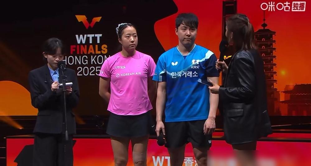 申裕斌/林钟勋夺冠后都表示希望运动员不要受伤香港总决赛，混双决赛中简单复