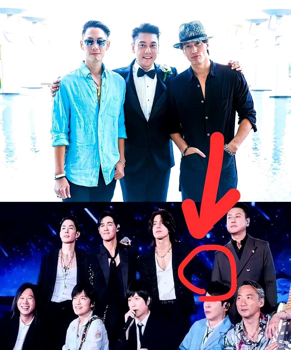 你们有没有觉得很奇怪？这次F4合体演唱会上的合照环节直接让网友炸锅了！其他三